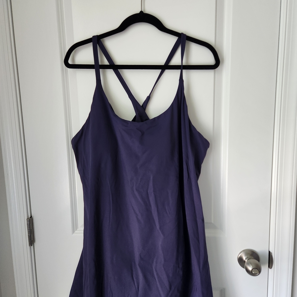 Navy Halara Active Dress With Built In Shorts